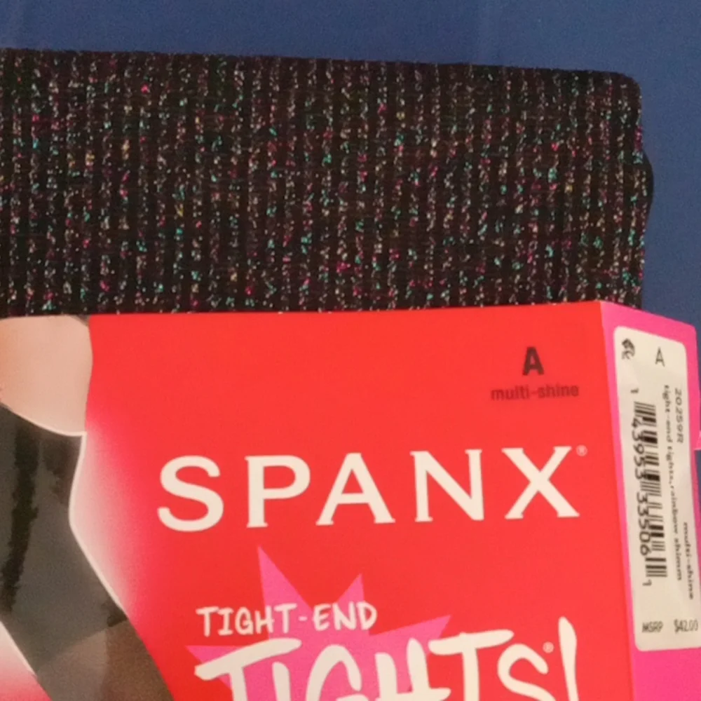 Spanx rainbow 🌈 shimmer tights size A